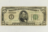1928-A $5 FRN REDEEMABLE IN GOLD ON DEMAND