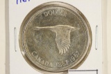 1967 CANADA FLYING GOOSE SILVER DOLLAR UNC