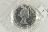 1963 CANADA SILVER DOLLAR UNC