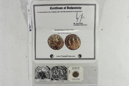 238-244 A.D. GORDIAN III ANCIENT COIN (FINE)