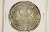 1966 CANADA SILVER DOLLAR UNC TONING