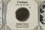 283-285 A.D. CARINUS ANCIENT COIN (FINE)