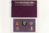 1986 US PROOF SET (WITH BOX)