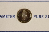WORLDS SMALLEST SPECIMEN COIN PURE SILVER BY