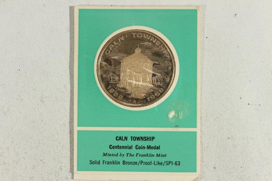 CALN TOWNSHIP CENTENNIAL COIN-MEDAL MINTED AND