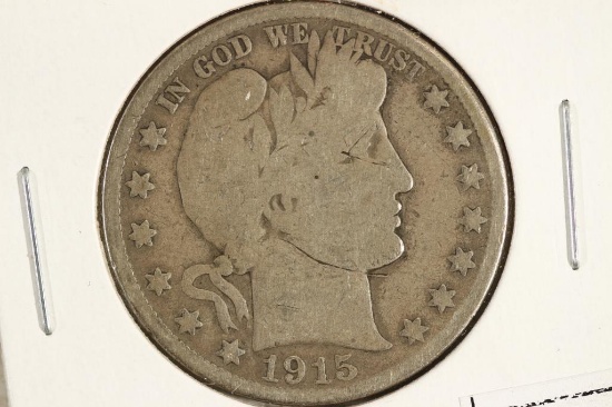 1915-D BARBER HALF DOLLAR