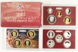 2010 US SILVER PROOF SET (WITH BOX) 14 PIECES