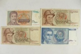 YUGOSLAVIA 1990-500 DINARA, 2-1987-20,000 DINARA &