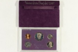 1987 US PROOF SET (WITH BOX)