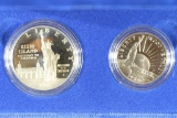 1986 US LIBERTY 2 COIN PROOF SET