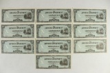 10 WWII JAPANESE GOVERNMENT 10 PESOS PHILIPPINES
