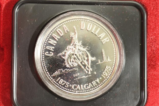 1975 CANADA CALGARY SILVER DOLLAR PROOF