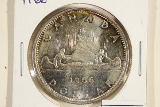 1966 CANADA SILVER DOLLAR BU