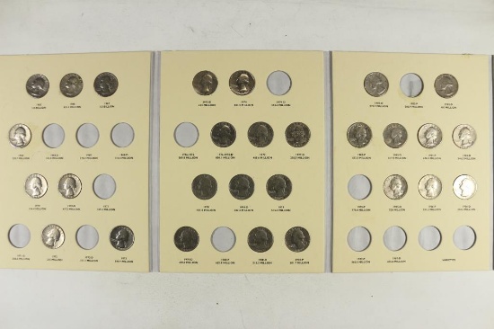 PARTIAL 1965-1987 WASHINGTON QUARTER SET 28 COINS