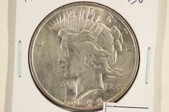 1922 PEACE SILVER DOLLAR BU