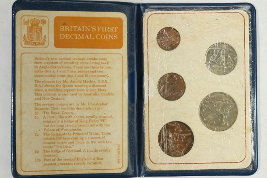 BRITAINS 1ST DECIMAL COIN SET