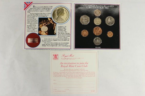 1983 UNITED KINGDOM UNC COIN COLLECTION