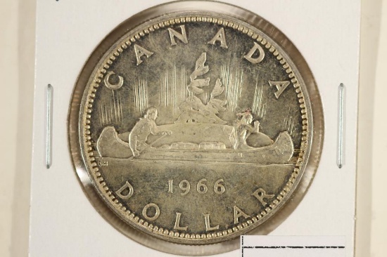 1966 CANADA SILVER DOLLAR BRILLIANT UNC