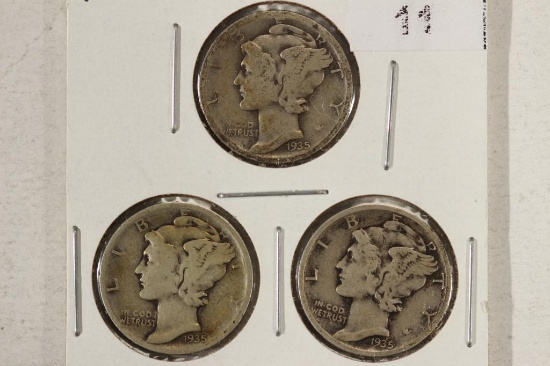 1935-P/D/S MERCURY DIMES