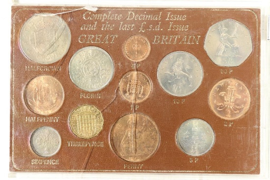 COMPLETE DECIMAL ISSUE OF THE LAST L.S.D. ISSUE