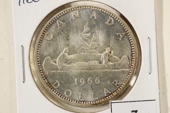 1966 CANADA SILVER DOLLAR BRILLIANT UNC