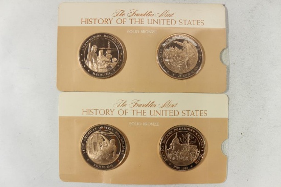 4-1 3/4" SOLID BRONZE BY THE FRANKLIN MINT HISTORY