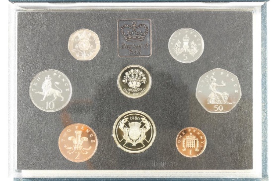 1986 UNITED KINGDOM PROOF COIN COLLECTION