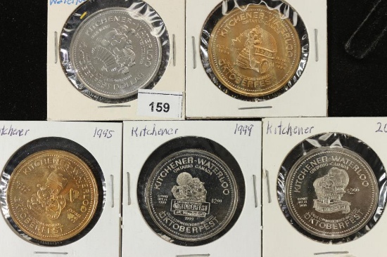 1982,94,95,99 & 2000 KITCHENER CANADA TRADE $'S