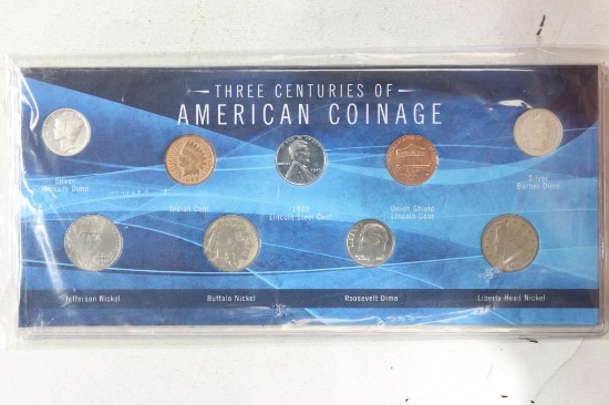 3 CENTRIES OF AMERICAN COINAGE SET INCLUDES