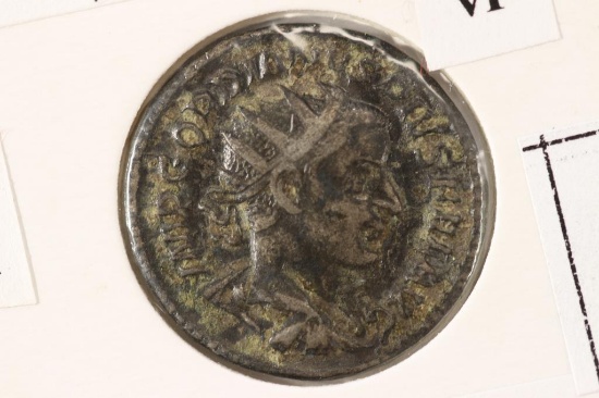 SILVER 238-244 A.D. GORDIAN III ANCIENT COIN VF