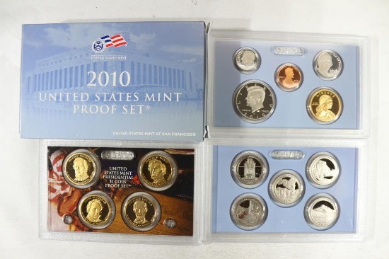 2010 US PROOF SET (WITH BOX) 14 PIECES
