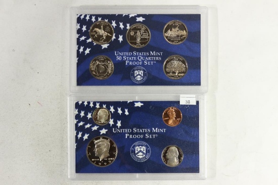 1999 US PROOF SET (WITHOUT BOX)