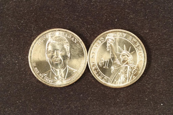 $25 ROLL OF 2016-D RONALD REAGAN PRESIDENTIAL $'S