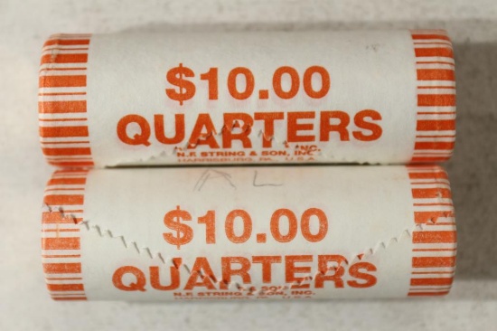 2-$10 ROLLS OF 2008 ALASKA & 2014-D ARCHES