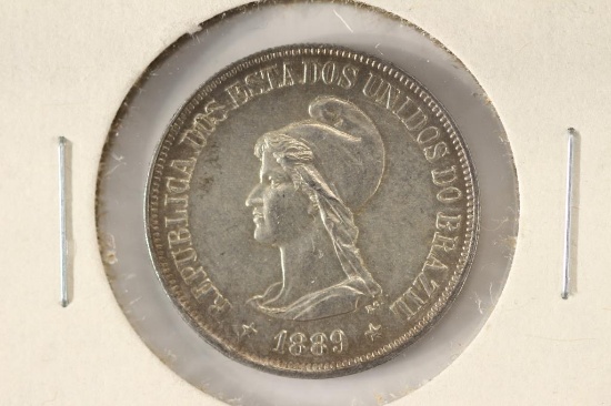1889 BRAZIL SILVER 500 REIS
