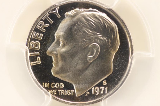 1971-S ROOSEVELT DIME PCGS PR68 CAM