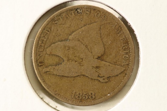 1858 SMALL LETTER FLYING EAGLE CENT