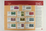 50 YEARS OF US COMMEMORATIVE STAMPS 1945,