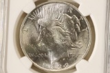 1922 PEACE SILVER DOLLAR NGC MS64