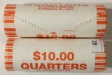 2-$10 ROLLS OF 2009-P GUAM QUARTERS