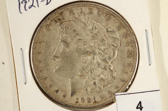 1921-D MORGAN SILVER DOLLAR