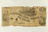 1862 CONFEDERATE STATES OF AMERICA $1