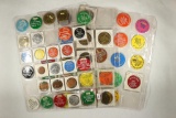 58 ASSORTED MOSTLY NUMISMATIC TOKENS