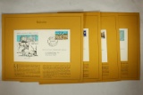 4 ASSORTED 1ST DAY ISSUE ENVELOPES WITH STAMPS ON