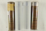 4 SOLID DATE ROLLS OF CANADA CENTS 1945, 1946