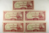 5-10 RUPEES WWII JAPANESE INVASION CURRENCY