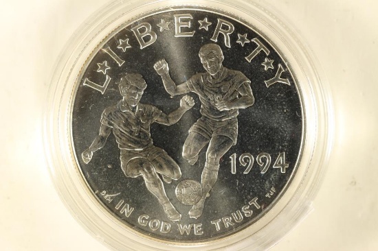 1994-D US WORLD CUP SILVER DOLLAR BRILLIANT UNC