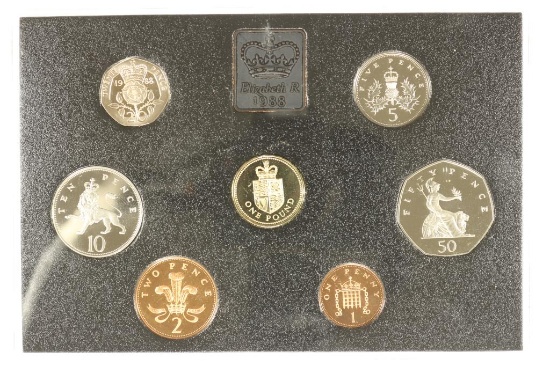 1988 UNITED KINGDOM PROOF SET NO BOX ETC...