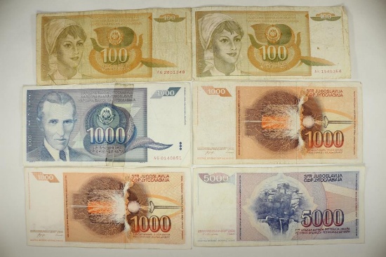 YUGOSLAVIA2-1990-100 DINARA, 1991-1000 DINARA,