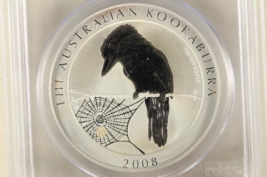 2008-P AUSTRALIA KOOKABURRA 1 OZ SILVER DOLLAR